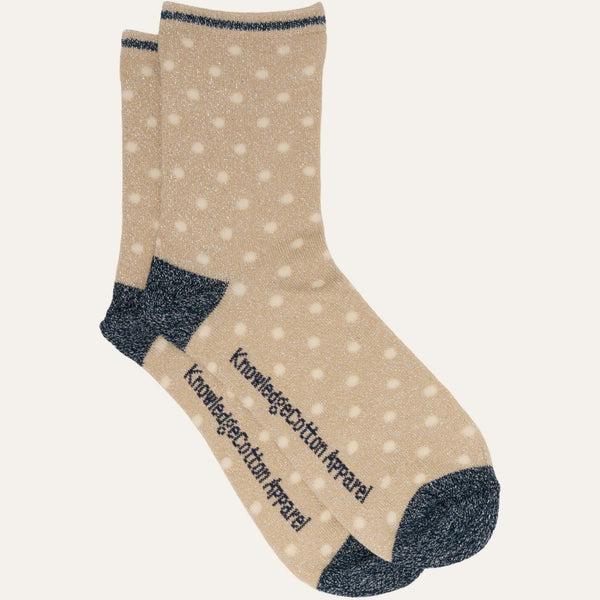 Einzelpackung Lurex-Socken mit Glitzerpunkten – OCS/Vegan - Safari