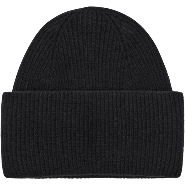 Cashmere Rib Beanie RWS - Black Jet