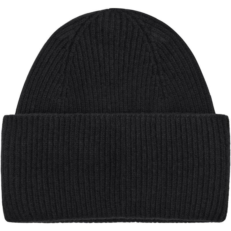 Cashmere Rib Beanie RWS - Black Jet