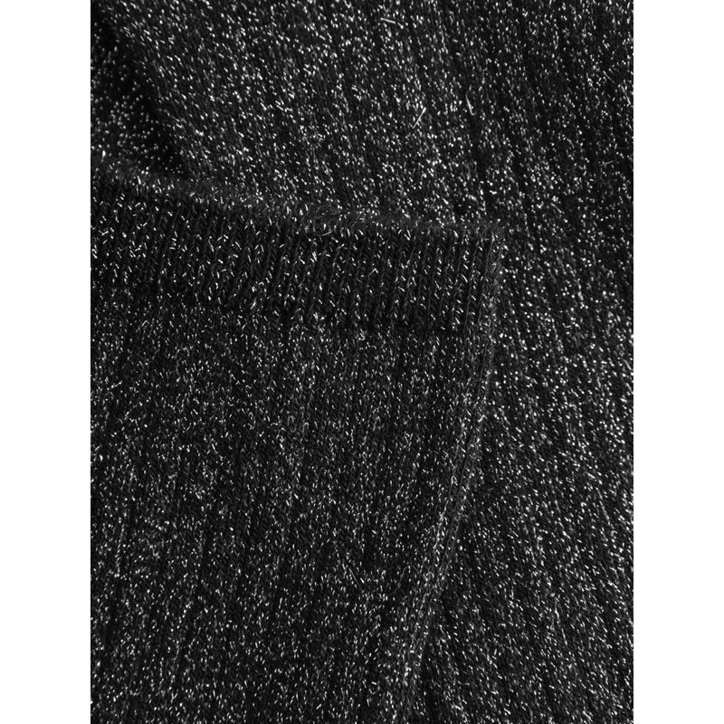 SOCKEN AUS RIB-LUREX IM EINZELPACK - Black Jet