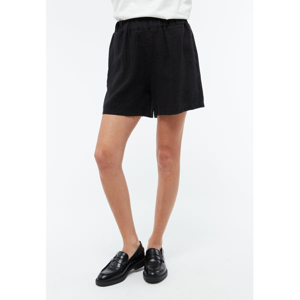 Clementine Leinenshorts - Schwarz