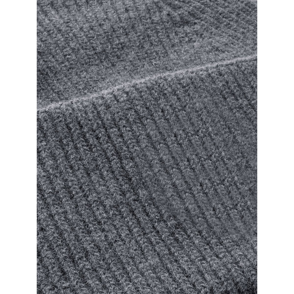 Cashmere Rib Beanie RWS - Dunkelgrau Melange