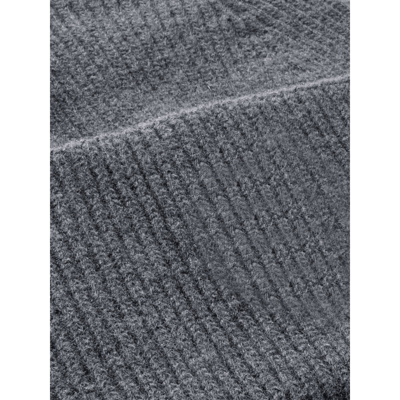 Cashmere Rib Beanie RWS - Dunkelgrau Melange