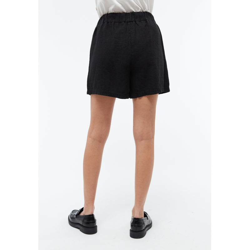 Clementine Leinenshorts - Schwarz