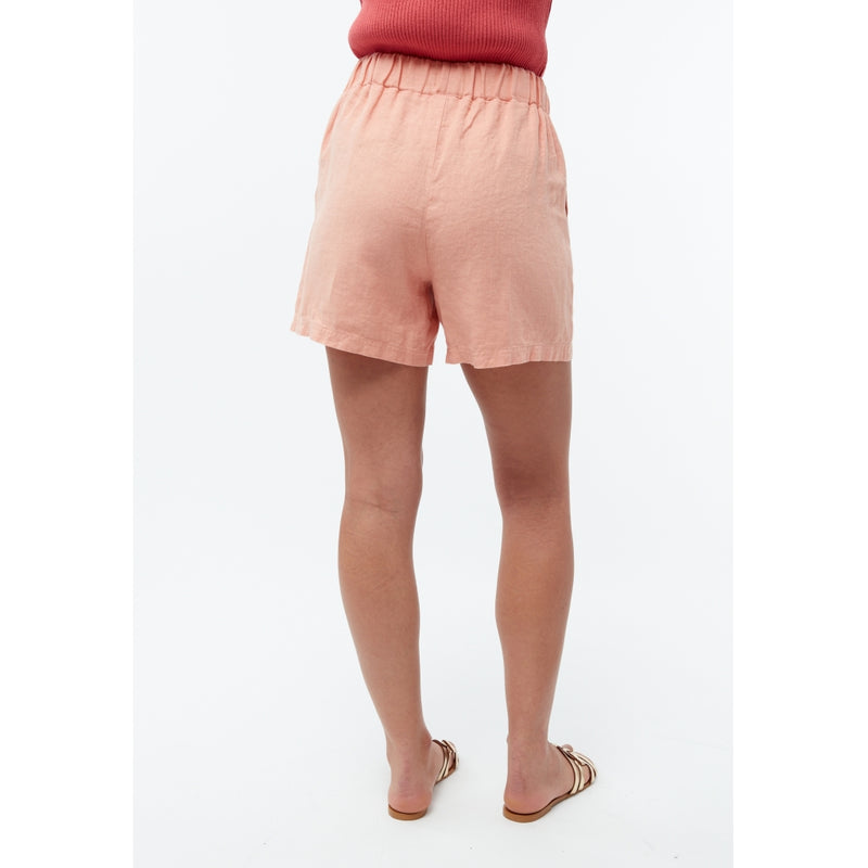 Clementine Leinenshorts -  Light Apricot