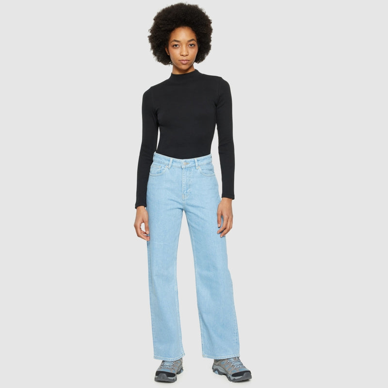 Gerippter Rollkragen – Black Jet