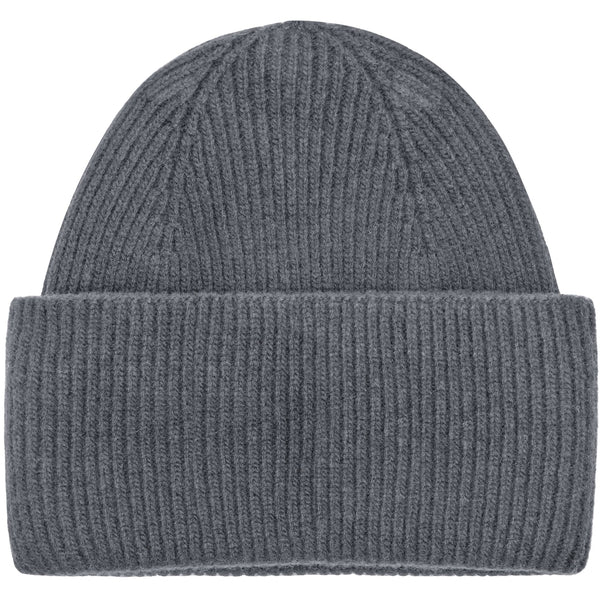Cashmere Rib Beanie RWS - Dunkelgrau Melange