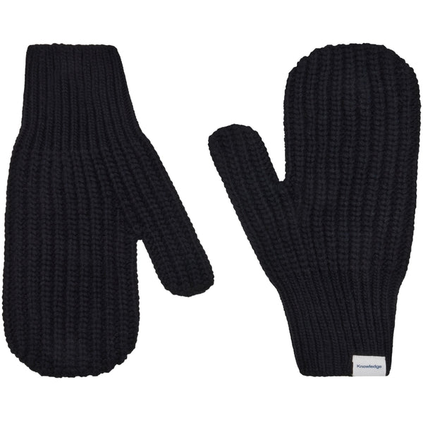 Lammwoll-Lackstrickhandschuhe RWS - Black Jet