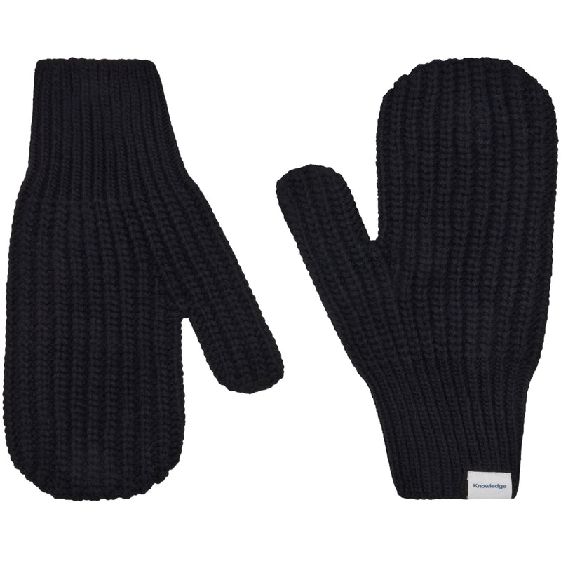 Lammwoll-Lackstrickhandschuhe RWS - Black Jet