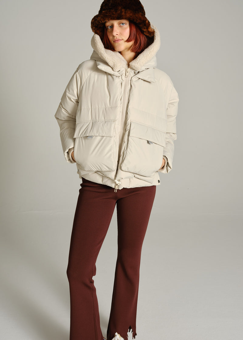 CHICAGO PUFFER JACKE - DARK SAND