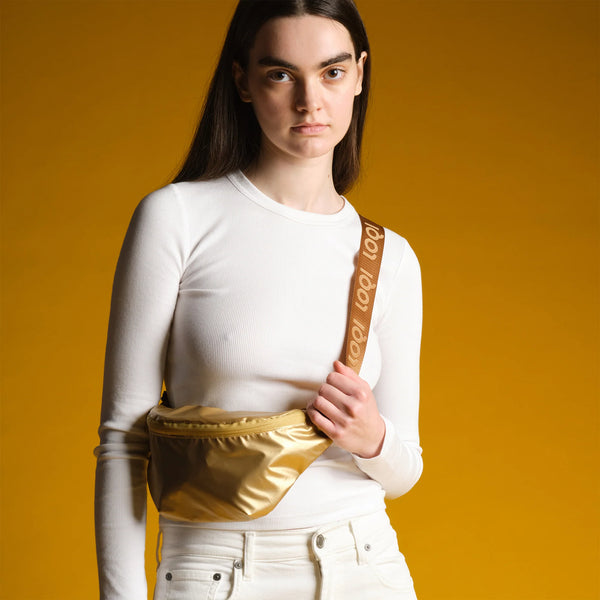 METALLIC Goldene Gürteltasche
