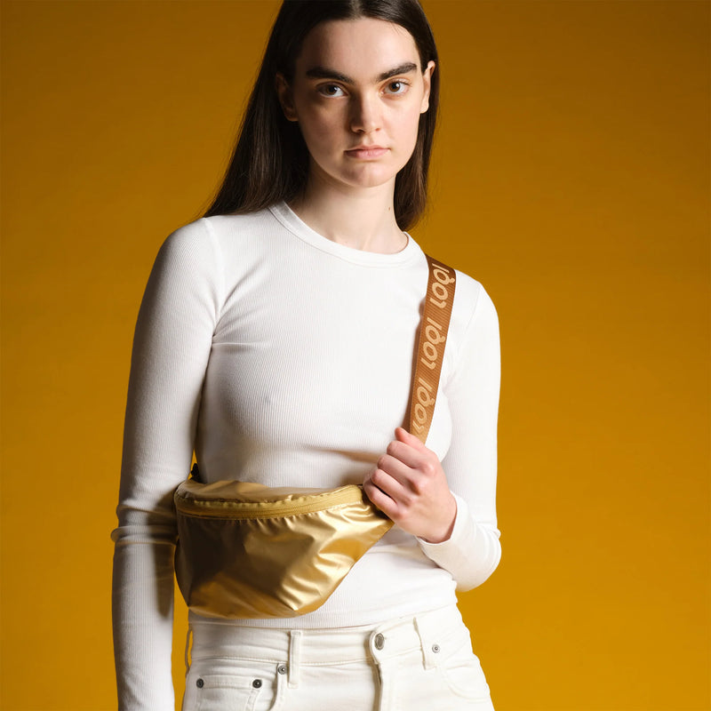 METALLIC Goldene Gürteltasche