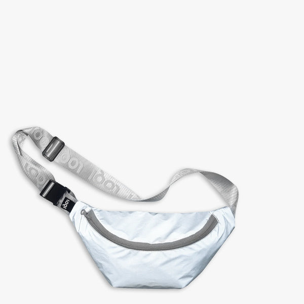 REFLEKTIERENDE silberne Gürteltasche