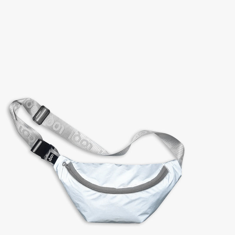 REFLEKTIERENDE silberne Gürteltasche