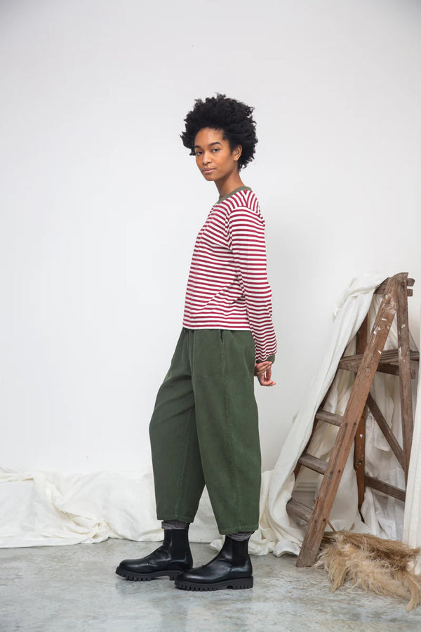 Cedar Cordhose aus Bio-Baumwolle - Khaki