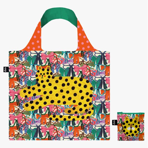 DARIA SOLAK – Recycelte Tasche mit Schleifen & Punkten