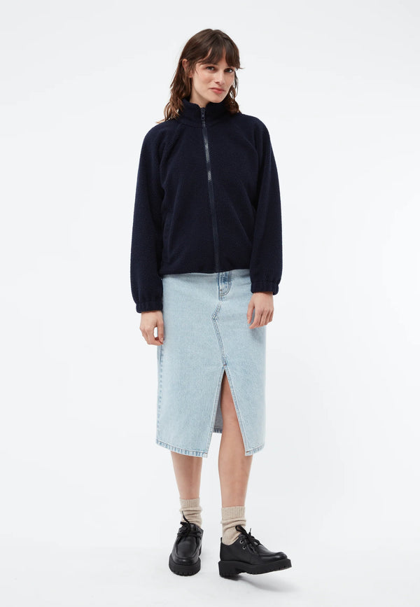 Conny Teddyfleece Jacke - Dunkelblau