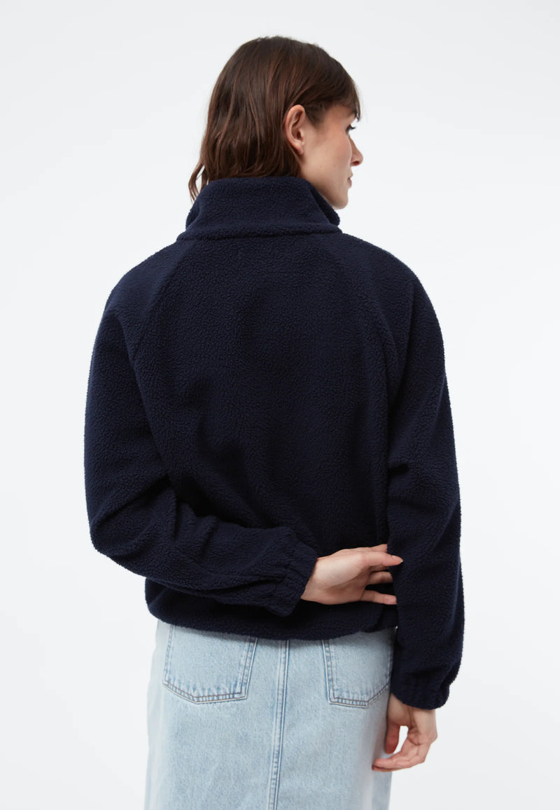 Conny Teddyfleece Jacke - Dunkelblau