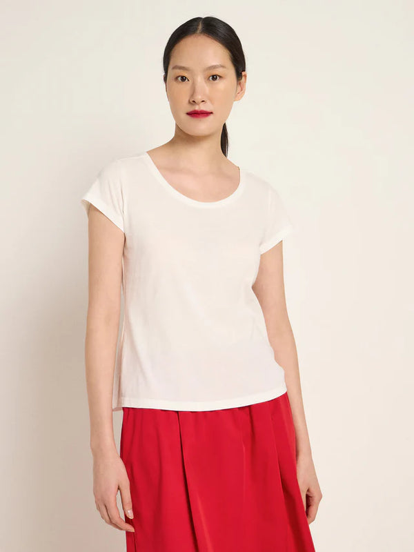 Kurzarmshirt aus Bio-Baumwolle - Off White