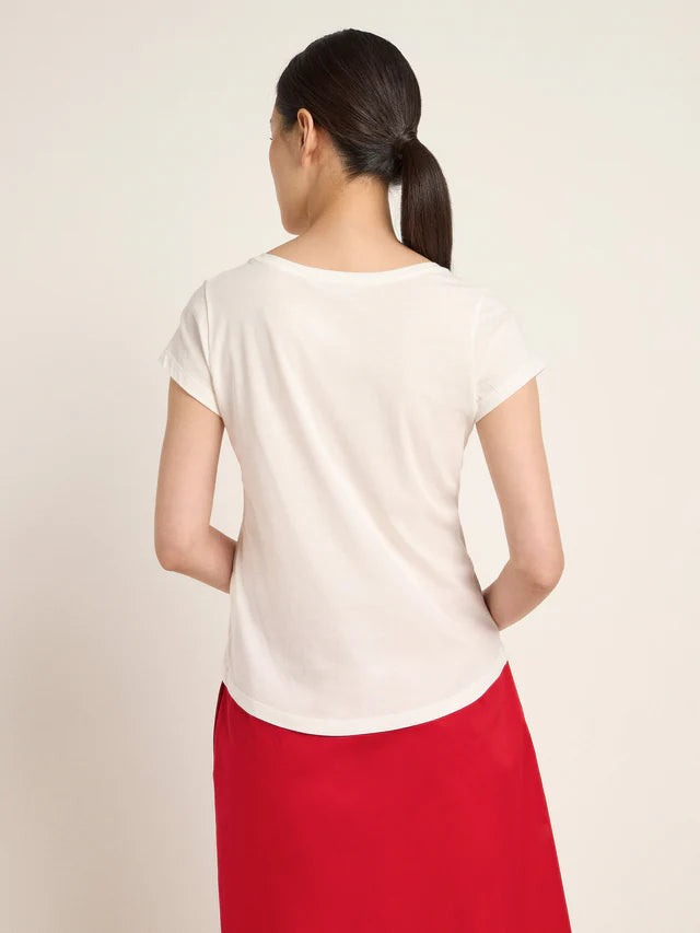 Kurzarmshirt aus Bio-Baumwolle - Off White