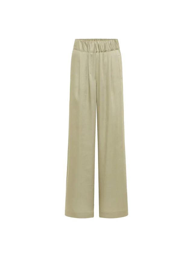 HOSE MIT WEITEM BEIN aus Tencel™ Lyocell - Aqua Grey