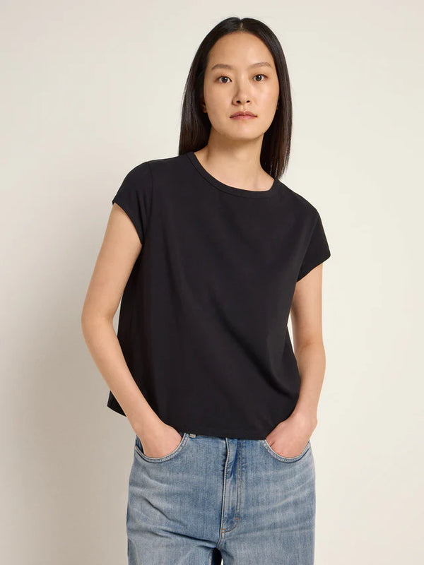 KURZARMSHIRT (GOTS) - Schwarz