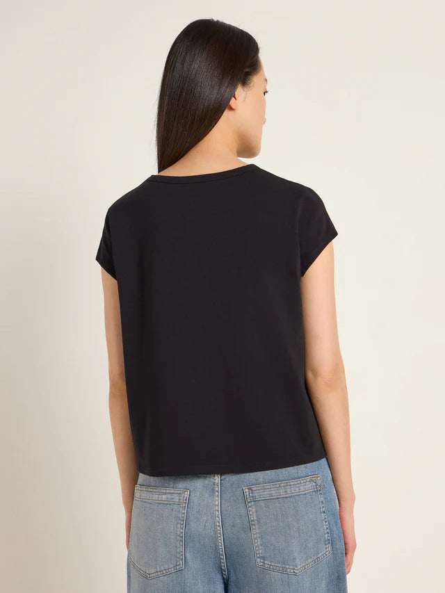 KURZARMSHIRT (GOTS) - Schwarz