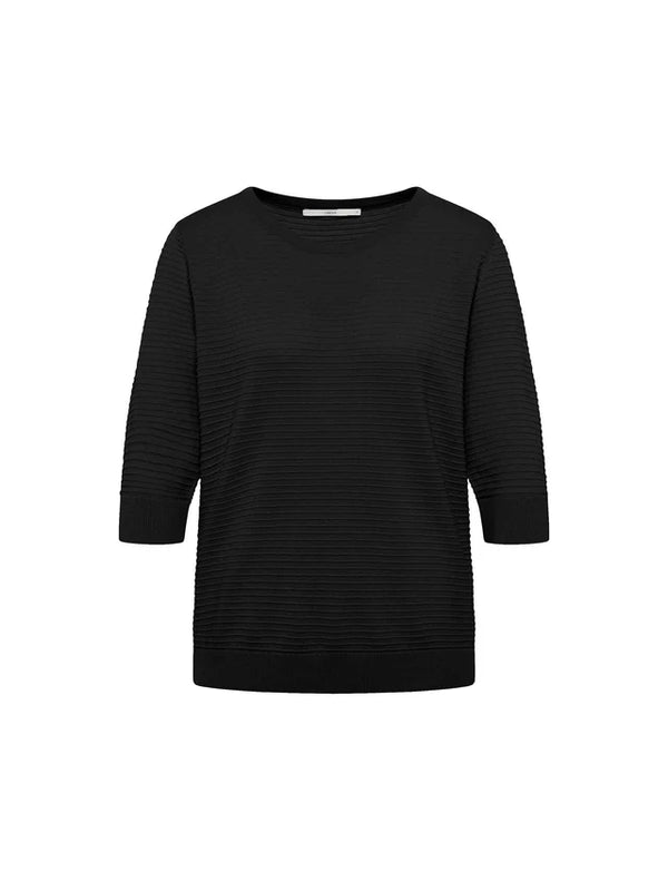 HALBARMPULLOVER (GOTS) aus Bio-Baumwolle - Schwarz