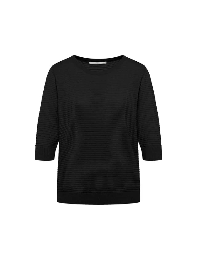HALBARMPULLOVER (GOTS) aus Bio-Baumwolle - Schwarz