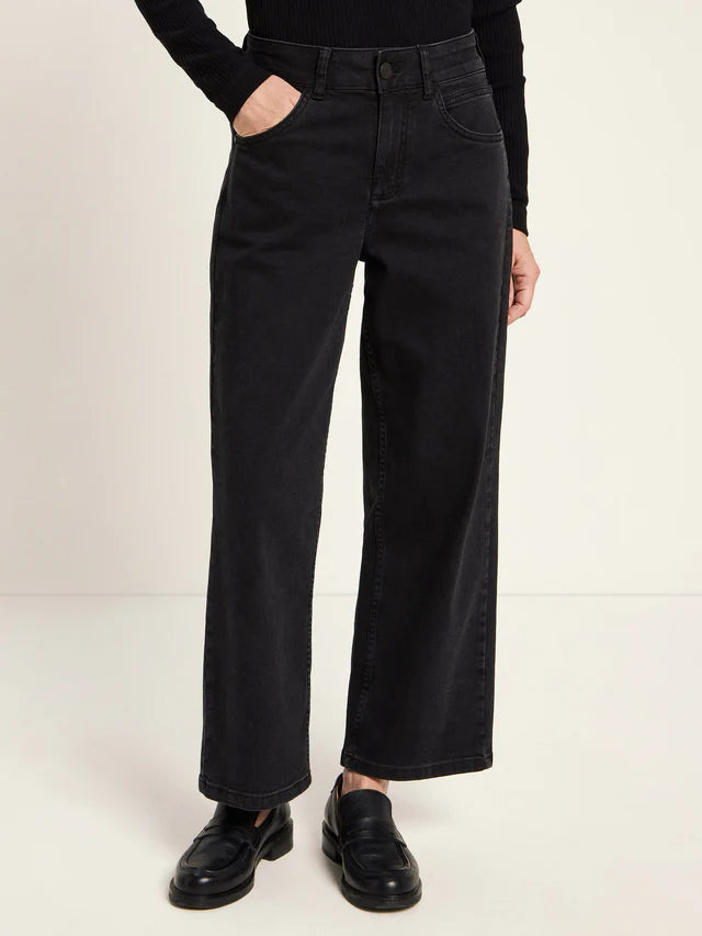 CROPPED JEANS (OCS) - Schwarz