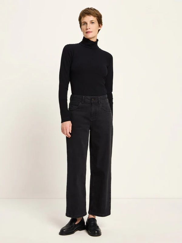 CROPPED JEANS (OCS) - Schwarz