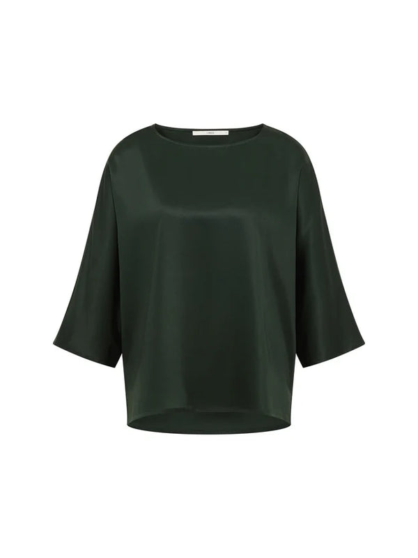 3/4 ARM BLUSE aus TENCEL™ - Forest