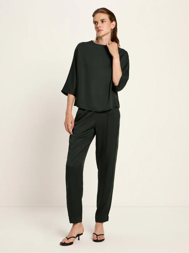 3/4 ARM BLUSE aus TENCEL™ - Forest