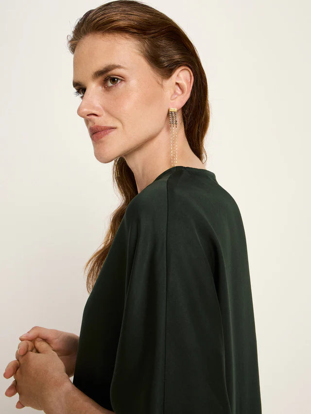 3/4 ARM BLUSE aus TENCEL™ - Forest