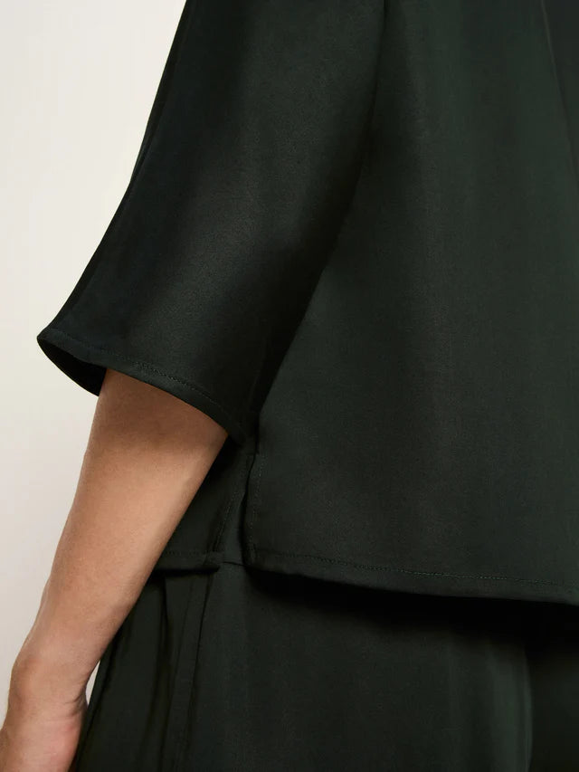 3/4 ARM BLUSE aus TENCEL™ - Forest