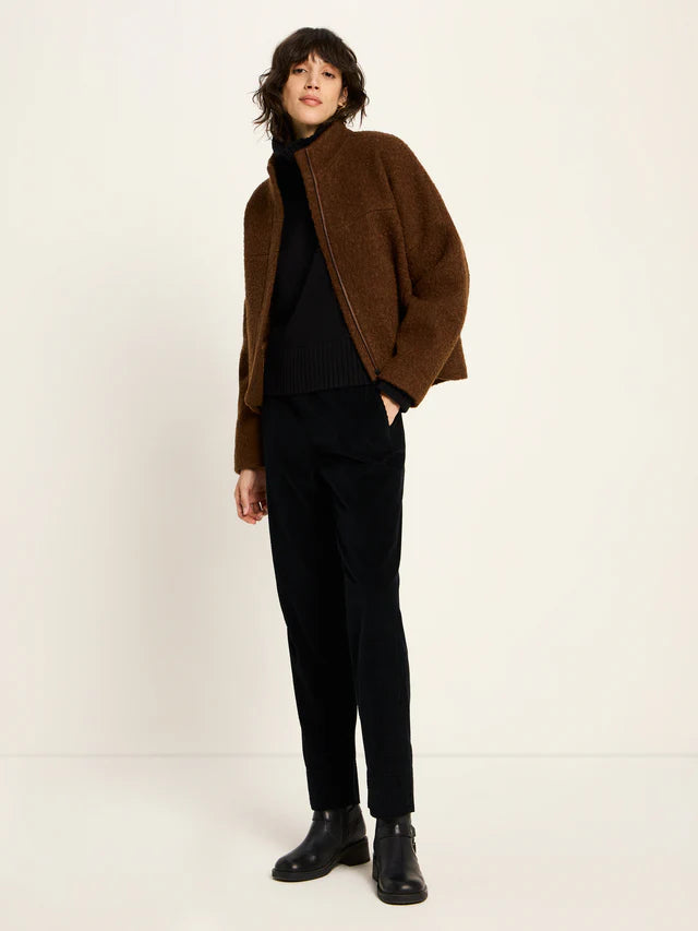 BOUCLE JACKE (GOTS) - Braun