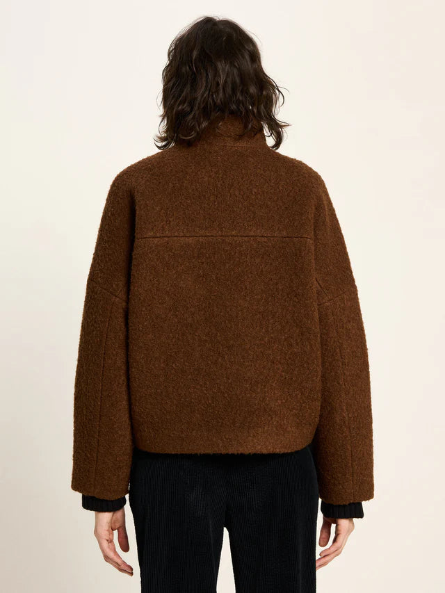 BOUCLE JACKE (GOTS) - Braun
