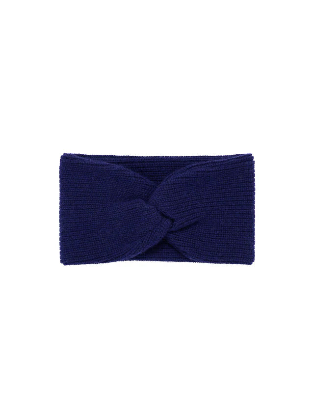 STIRNBAND (GOTS) - Purple Blue Melange