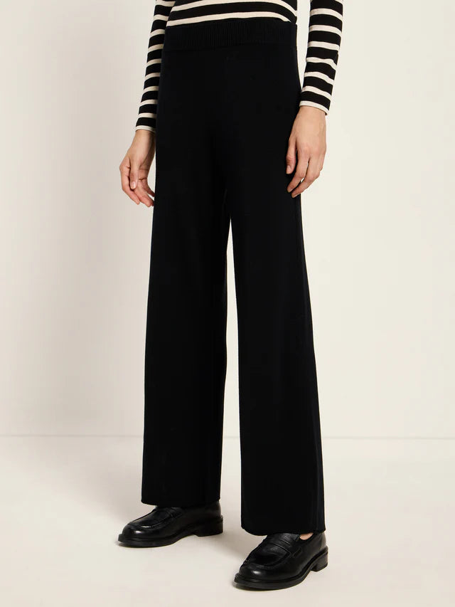 STRICKHOSE GOTS - Schwarz