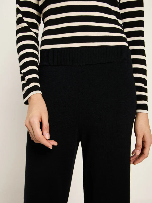 STRICKHOSE GOTS - Schwarz