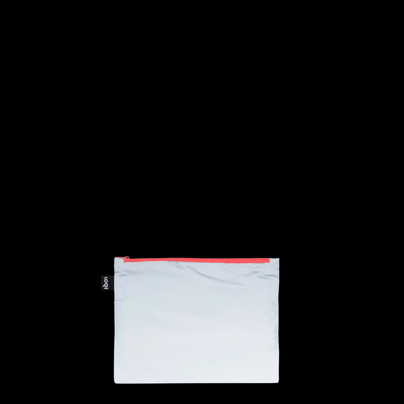 REFLEKTIEREND Neon- - Reissverschlusstaschen - 3er-Set