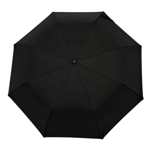 Klassischer, schwarzer, kompakter, umweltfreundlicher Duckhead-Regenschirm