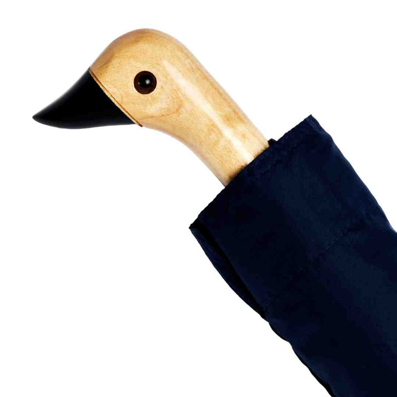 Marineblauer, windbeständiger, umweltfreundlicher Entenschirm