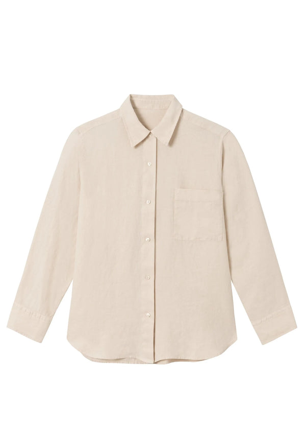 Leinenbluse Pam - Beige